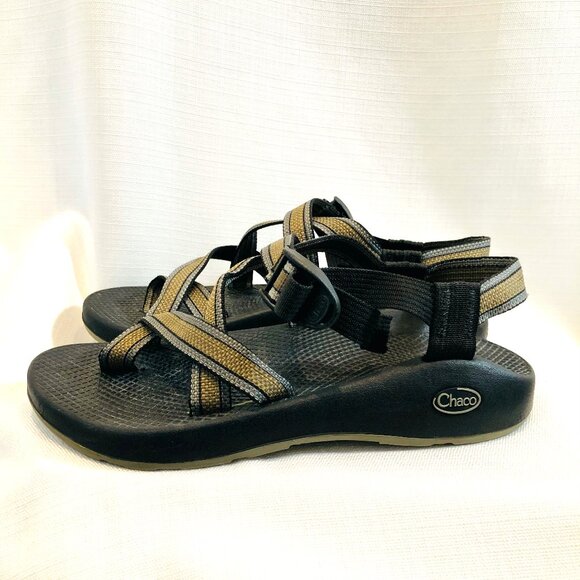 Chaco Men's Sport Sandal in Black Grey and Tan Size M8 - Picture 3 of 12